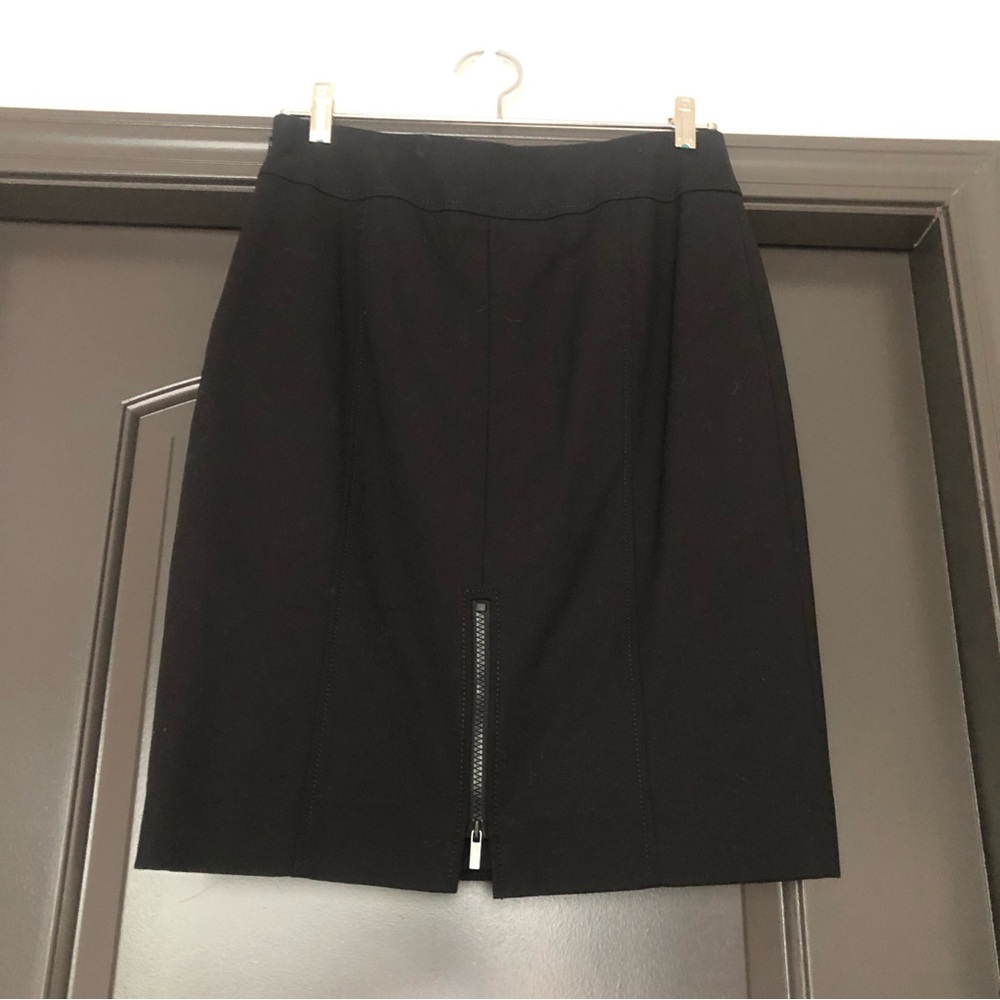 Etcetera Black Patchwork Knee Length Pencil Skirt… - image 5